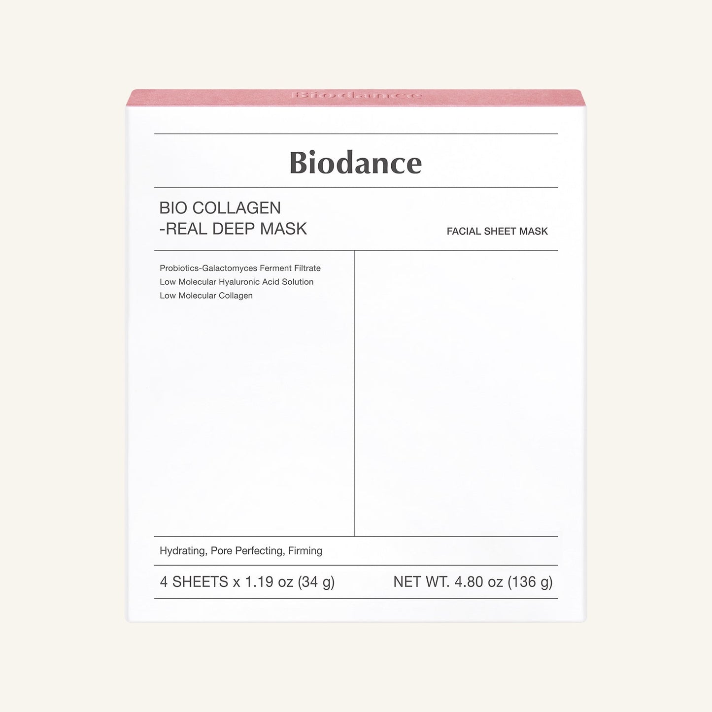 Biodance Bio-Collagen Deep Mask 34g x4eax2 boxes