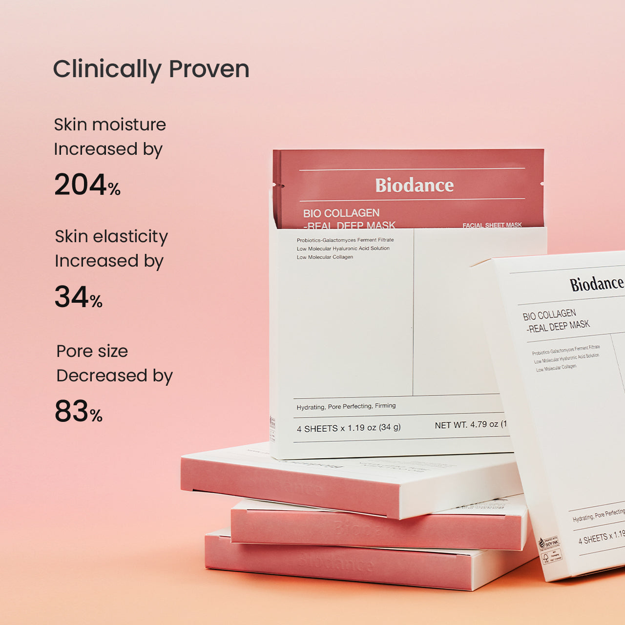 Biodance Bio-Collagen Deep Mask 34g x4eax2 boxes